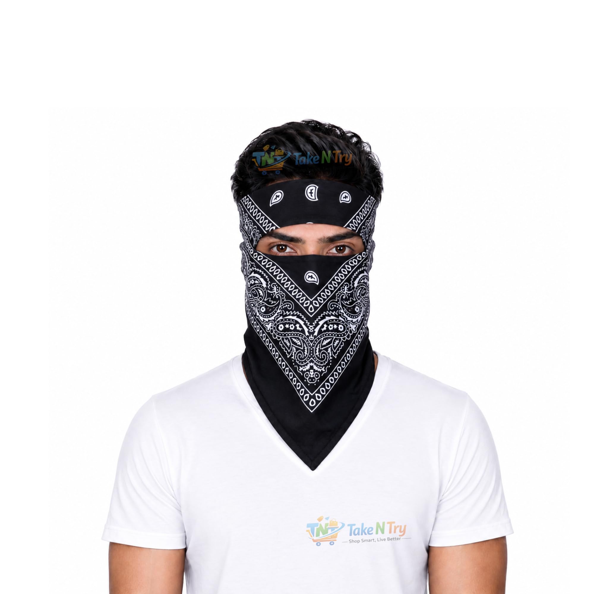 Full Face Cover Handkerchief Mask for Bikers, Riding Rumal for Dust, Sun & Pollution Protection for Sports, Outdoor Activities-image-35