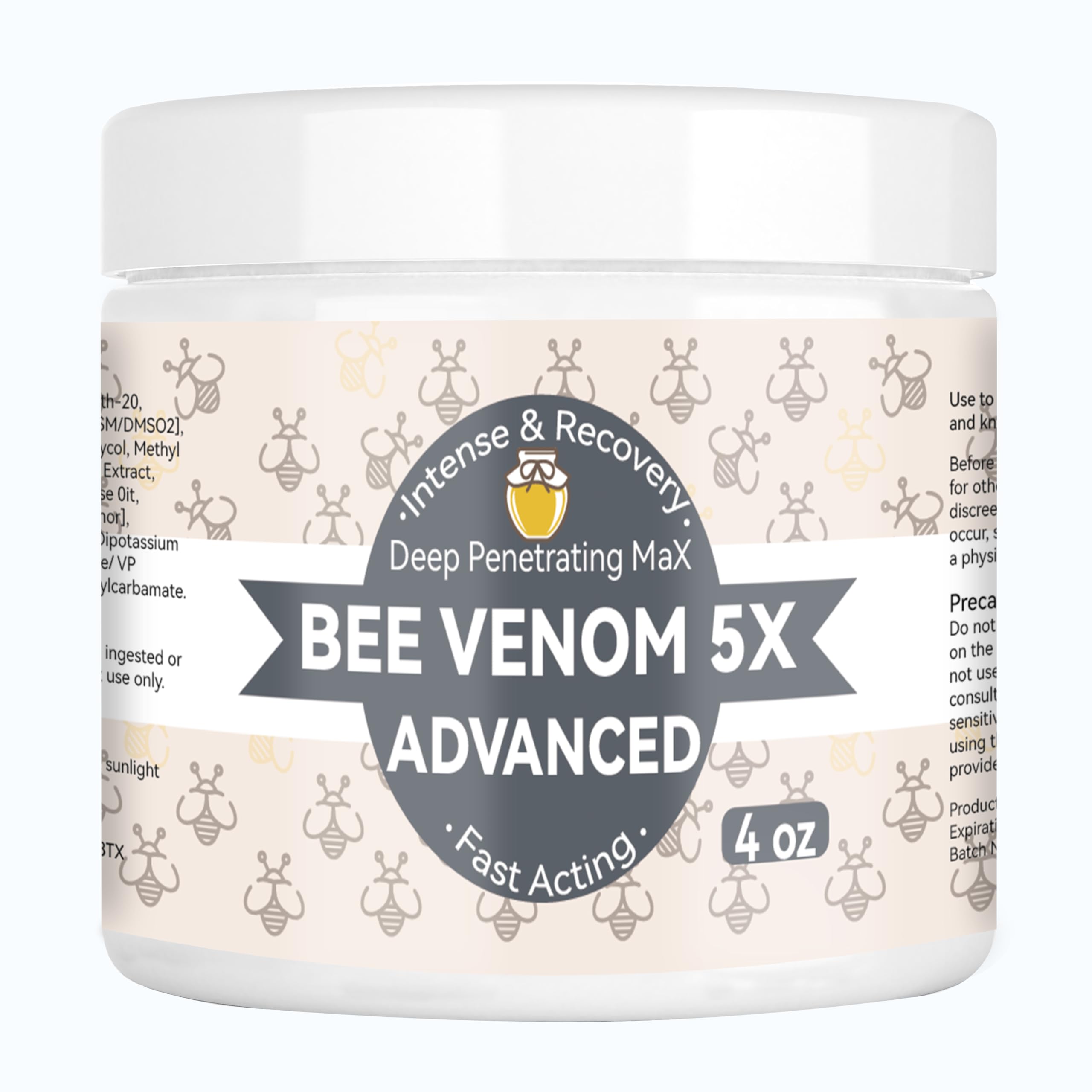 Organic Bee Venom Muscle Joint Cream, 10x Maximum Caring Ointment