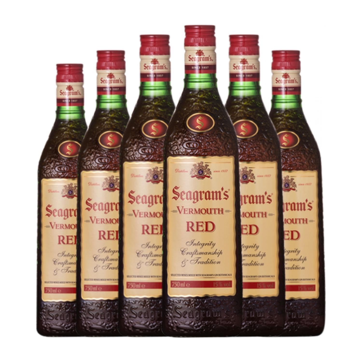 Vermut Seagram's Rojo 75 cl (Caja de 6 Botellas de 75 cl)