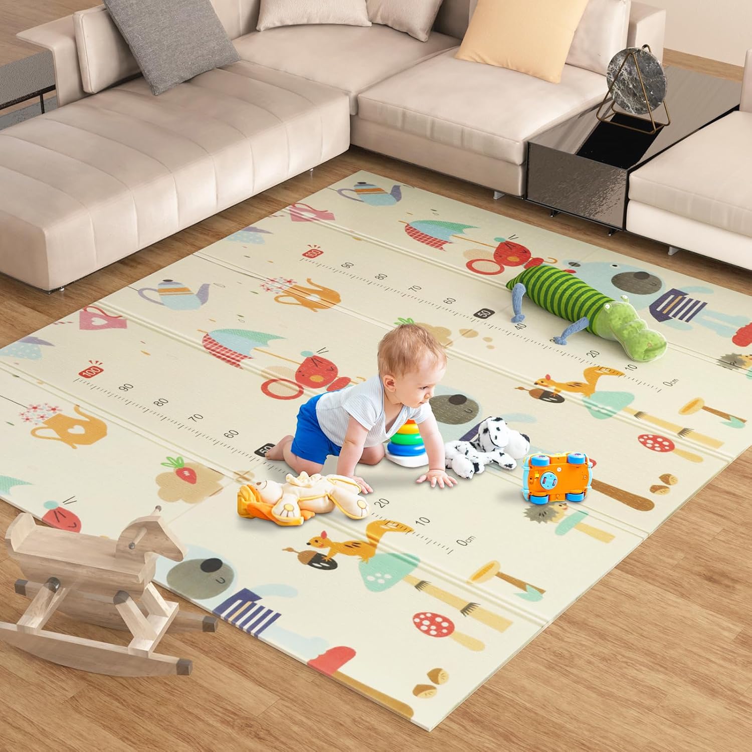 Boby's Baby Play Mat Crawling Playmat 200 * 180 * 1cm Foldable Large