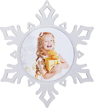 Snapins Snowflake Photo Ornaments - Pack of 24