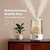 Humidificador de niebla fría Homvana 3.6L de llenado superior para dormitorio, habitación grande y plantas, 23 dB ultra silencioso, 2 en 1 para bebé y difusor de aceites, alivio de congestión, hasta 4 noches, gris 2