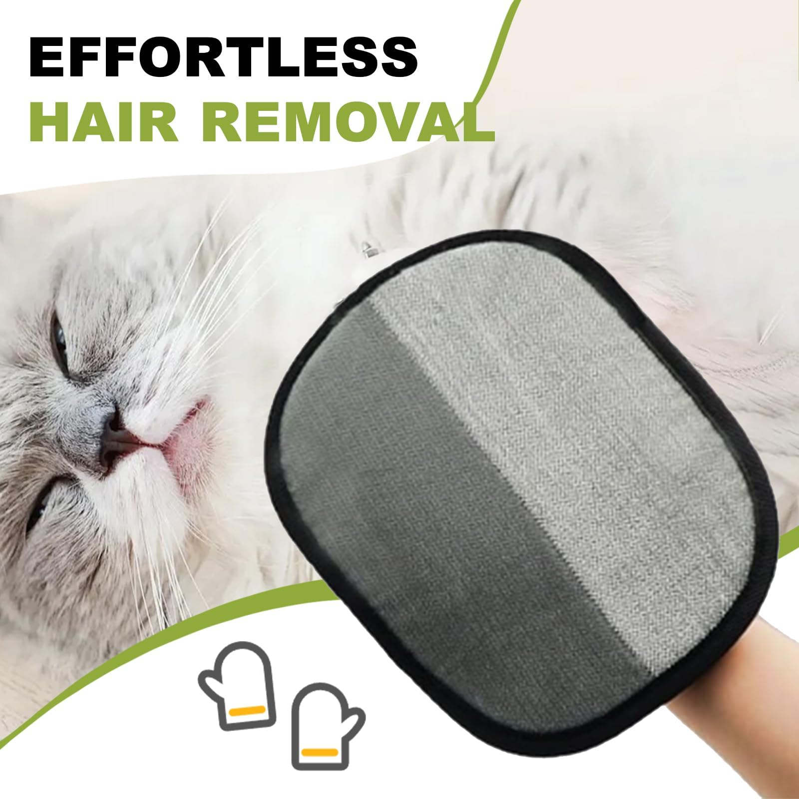 FENGRUI Pet Grooming Gloves,2 Pcs Reusable and Durable Double Sided Pet Hair Removal Gloves for Cat Dogs,Versatile Static Removal Gloves for Washing Deshedding,Grooming - Image 3
