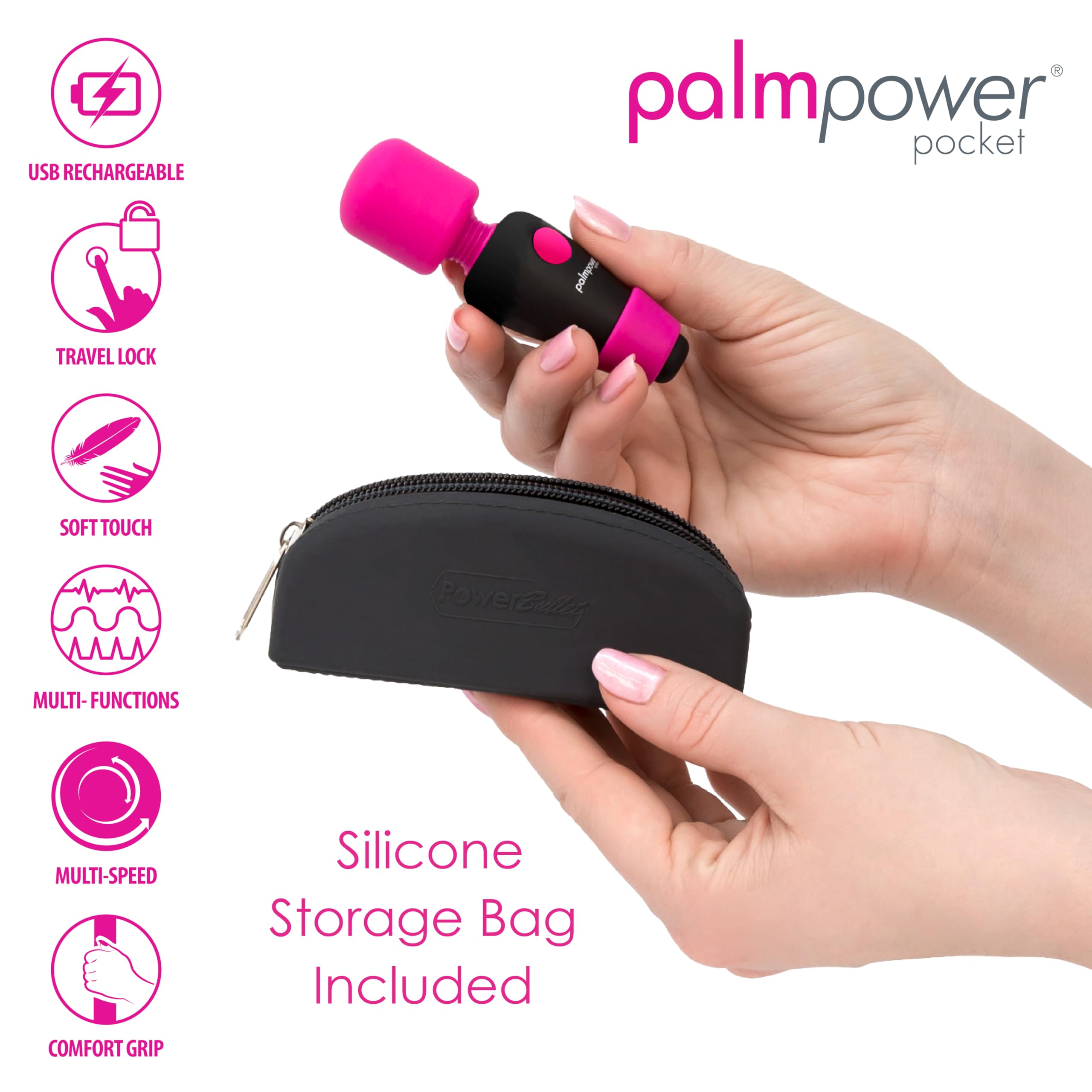 Amazon.com: PalmPower Pocket Mini Vibrator, Compact Cordless Massager with Comfy Cuff, Multi-Speed & Patterns, USB Rechargeable, PowerBullet Motor, Travel-Friendly Personal Massager for Women : Health & Household Amazon.com: PalmPower Pocket Mini Vibrator, Compact Cordless Massager with Comfy Cuff, Multi-Speed & Patterns, USB Rechargeable, PowerBullet Motor, Travel-Friendly Personal Massager for Women : Health & Household