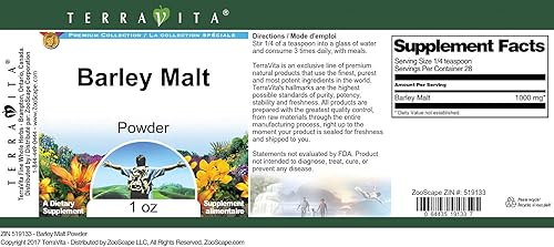 Miniatura 3 de Polvo de malta de cebada (1 oz, ZIN 519133)