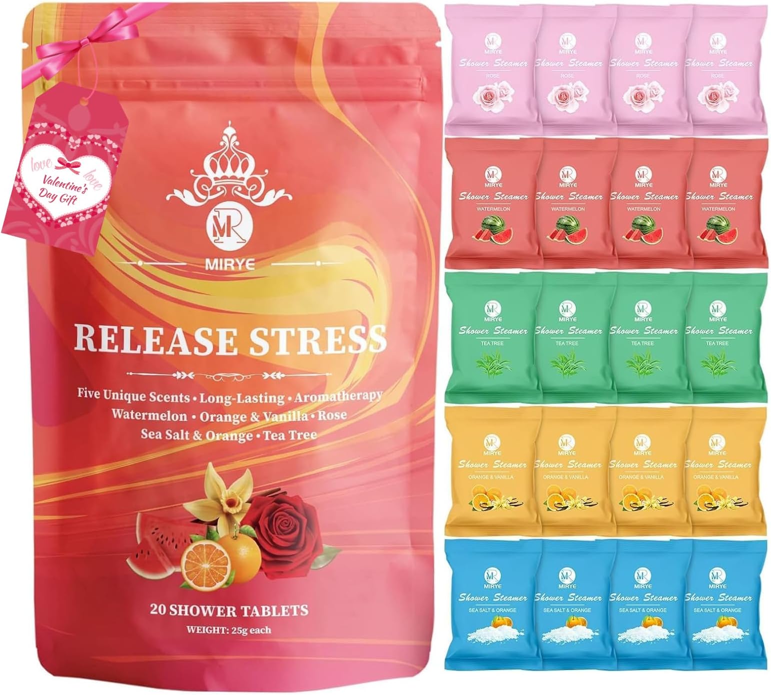 Shower Steamers Aromatherapy - 20 Pack Shower Bombs Aromatherapy