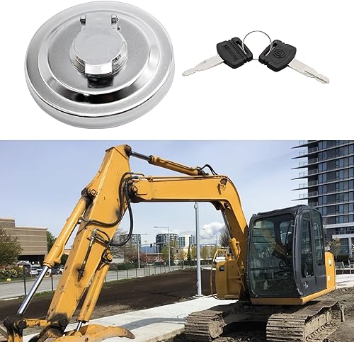 Miniatura 6 de Anxingo 4361638 Reemplazo de tapa de depósito de combustible para excavadora John Deere 70D 200LC 160C 550LC 750 490E 790ELC 190E 892ELC 992ELC,