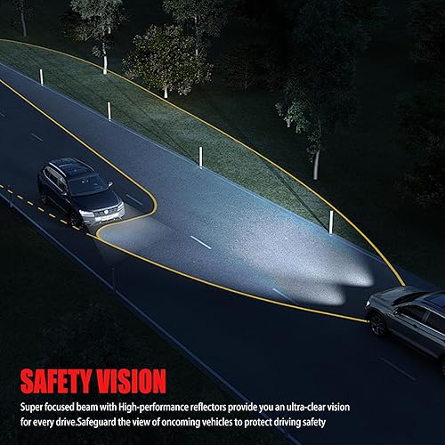 Miniatura 6 de PetGirl Conjunto de faros delanteros compatible con Dodge Ram 1500 2500 3500 2009-2018 Pickup con lámpara de parachoques, carcasa cromada, reflector