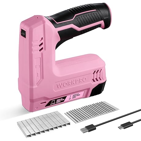 WORKPRO Cordless Nail and Staple Gun for DIY Mastery