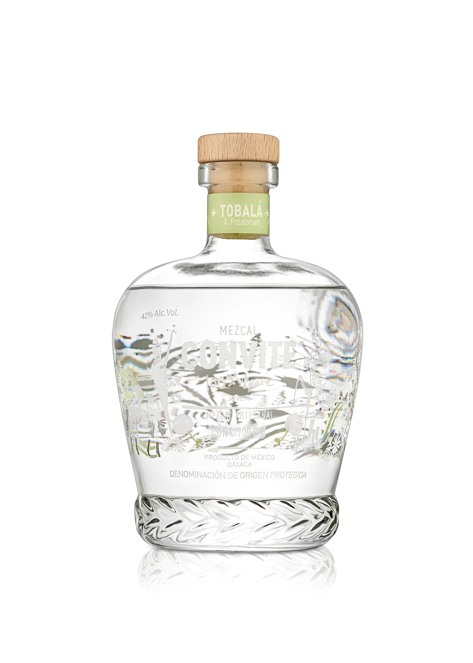 Convite Tobala Joven Mezcal - This Authentic Mexican Mezcal Can Be Sipped Neat, Lightly Chilled Or In Your Favourite Cocktail - Exclusive Artisanal 12 Year Mezcal For All Occasions, 42% ABV