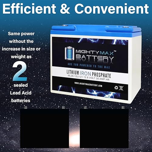 Miniatura 7 de Mighty Max Battery Batería de repuesto de litio 12V 35AH U1 para alarmas ligeras RPG3