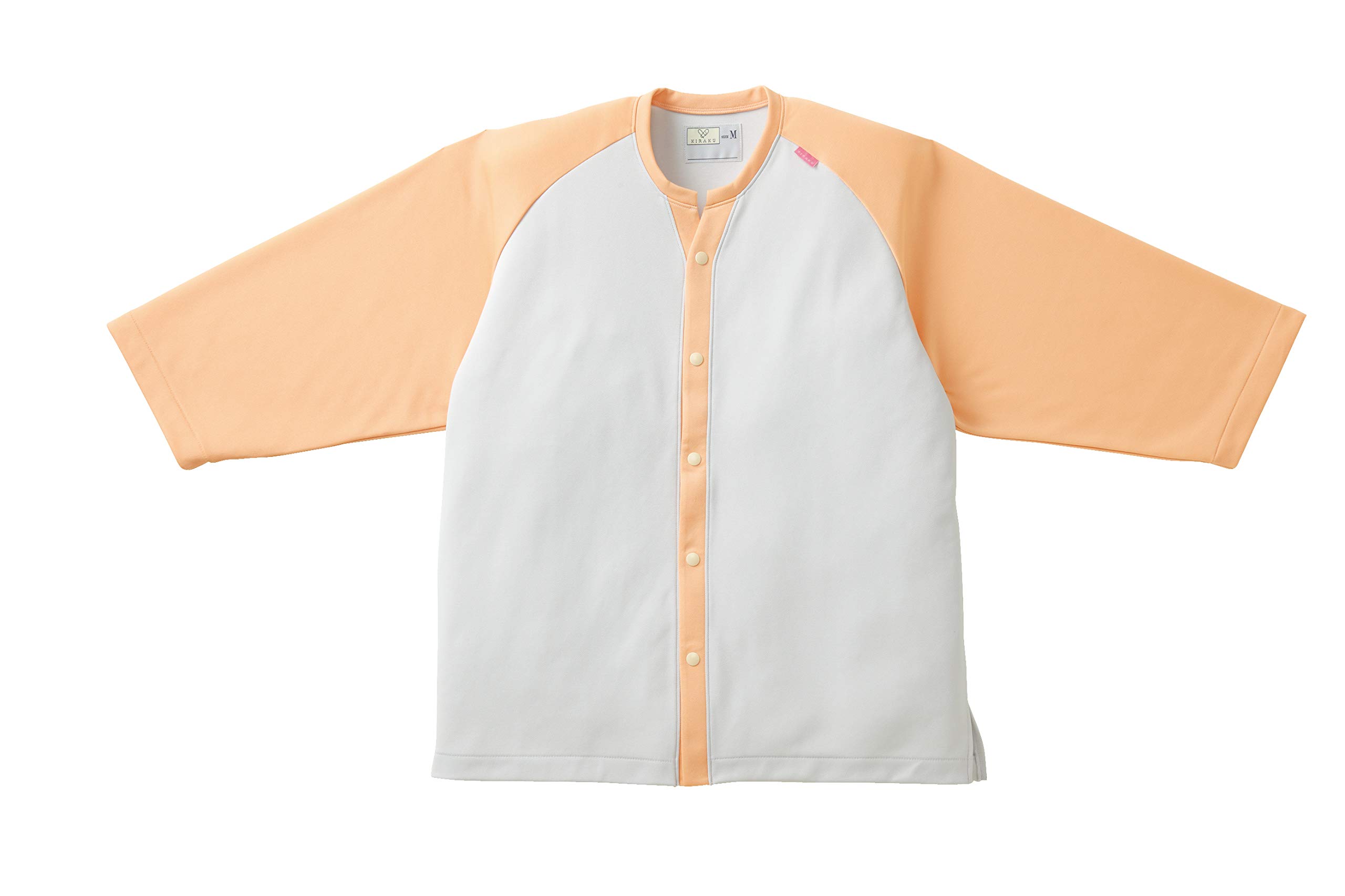 Amazon.co.jp: トンボ/KIRAKU リハビリシャツ CR821 M オレンジ