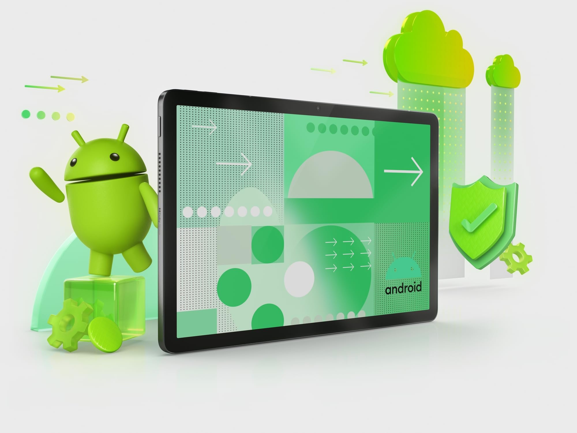 Lenovo Tab Tablet | Display 10.1" Full HD | MediaTek G85 | 4 GB RAM | 64 GB eMMC | Android 14 | Polar Blue | incl. custodia a libro