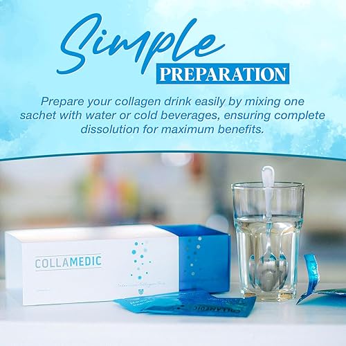 Miniatura 7 de COLLAMEDIC Polvo de péptidos de colágeno  Colágeno marino bioactivo hidrolizado puro  Suplemento de proteína natural en polvo para piel, cabello,