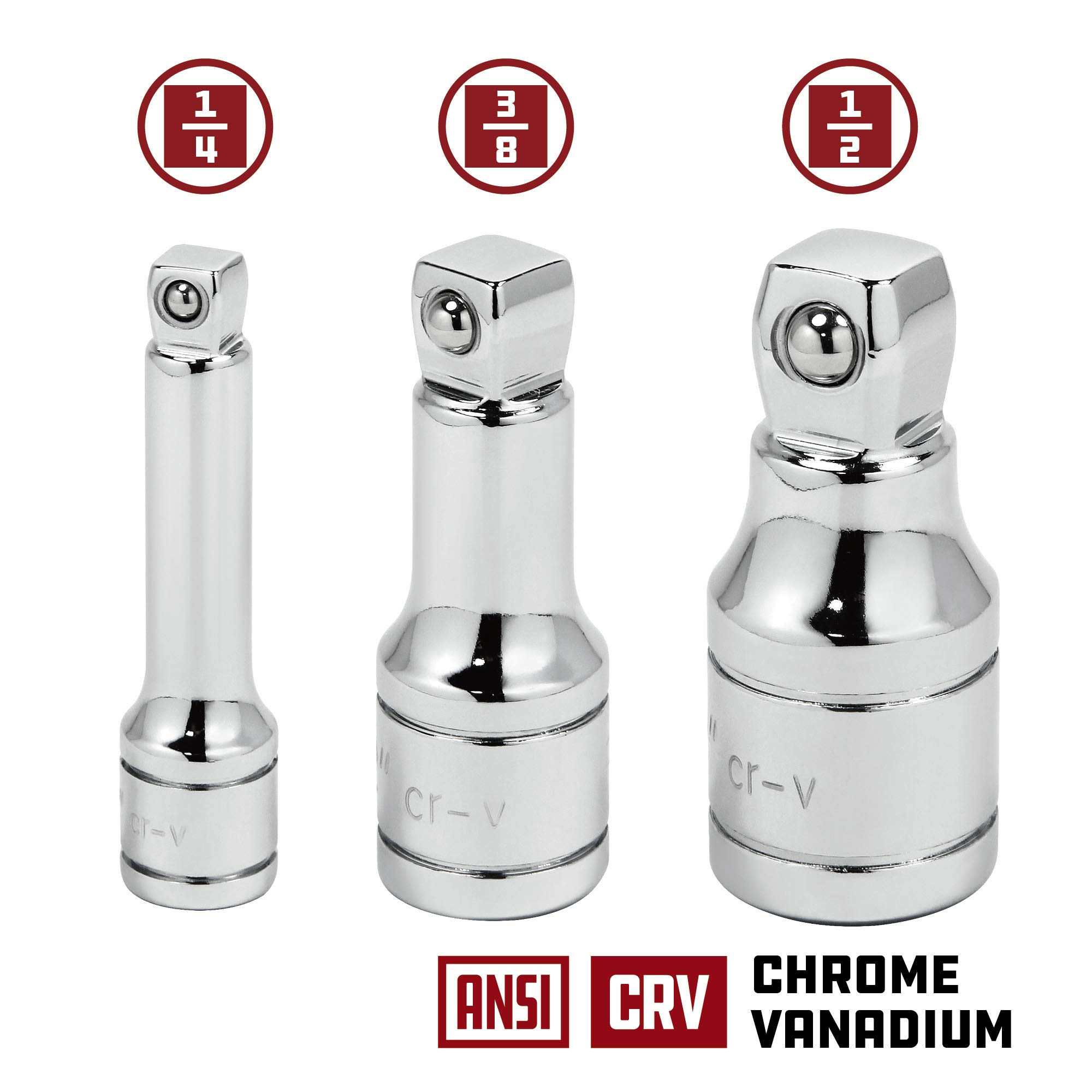 Amazon.com: Powerbuilt 1/2-inch Drive Wobble Extension Set, 3