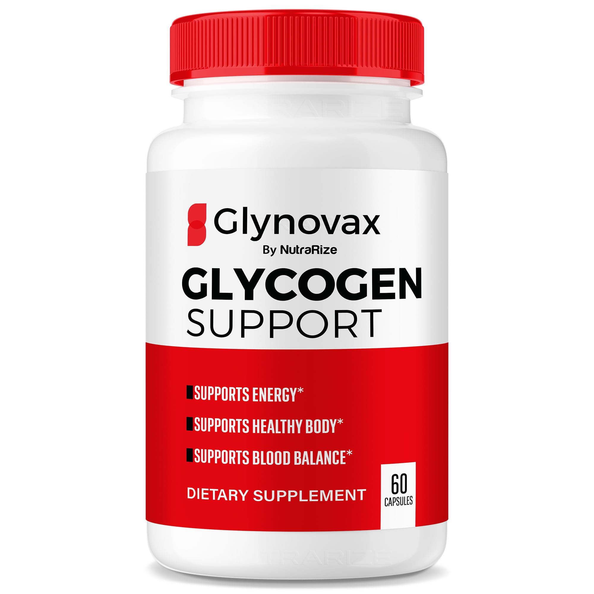 NutraRize Glynovax Pills, Glynovax Glycogen Support Formula, All Natural Supplement to Maintain Healthy Stable Levels, Official Glyno Vax Reviews (60 Capsules)