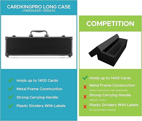 Miniatura 8 de Estuche de Cartas de Juego Compatible con Magic The Gathering, Yugioh y otros Juegos de Cartas Incluye 8 separadores Capacidad para 1400 cartas