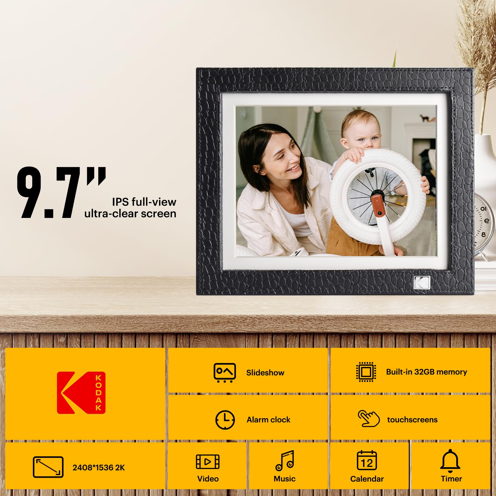 KODAK デジタルフォトフレーム9.7Inch Advance Digital Amazon.com : KODAK Digital Photo Frame with WiFi, 9.7 inch