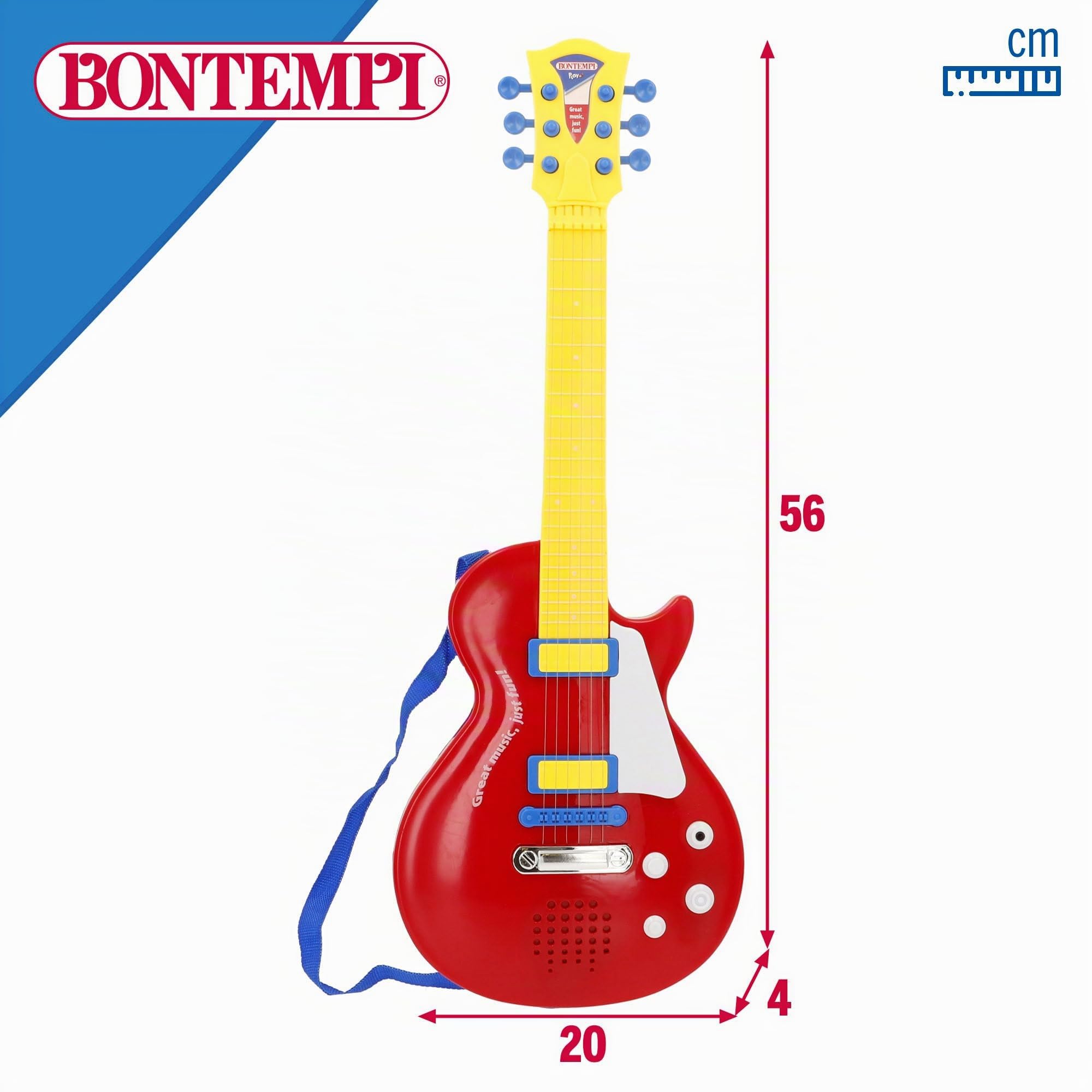 Bontempi – 245831 – Musikinstrument – Gitarre Rock Elektronische – 56 cm