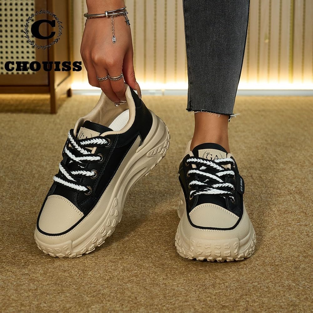 Sneakers for Women,Lace Up Thick Soled Non Slip Sports Shoes, Breathable, Stylish,Running,Shopping - Image 2