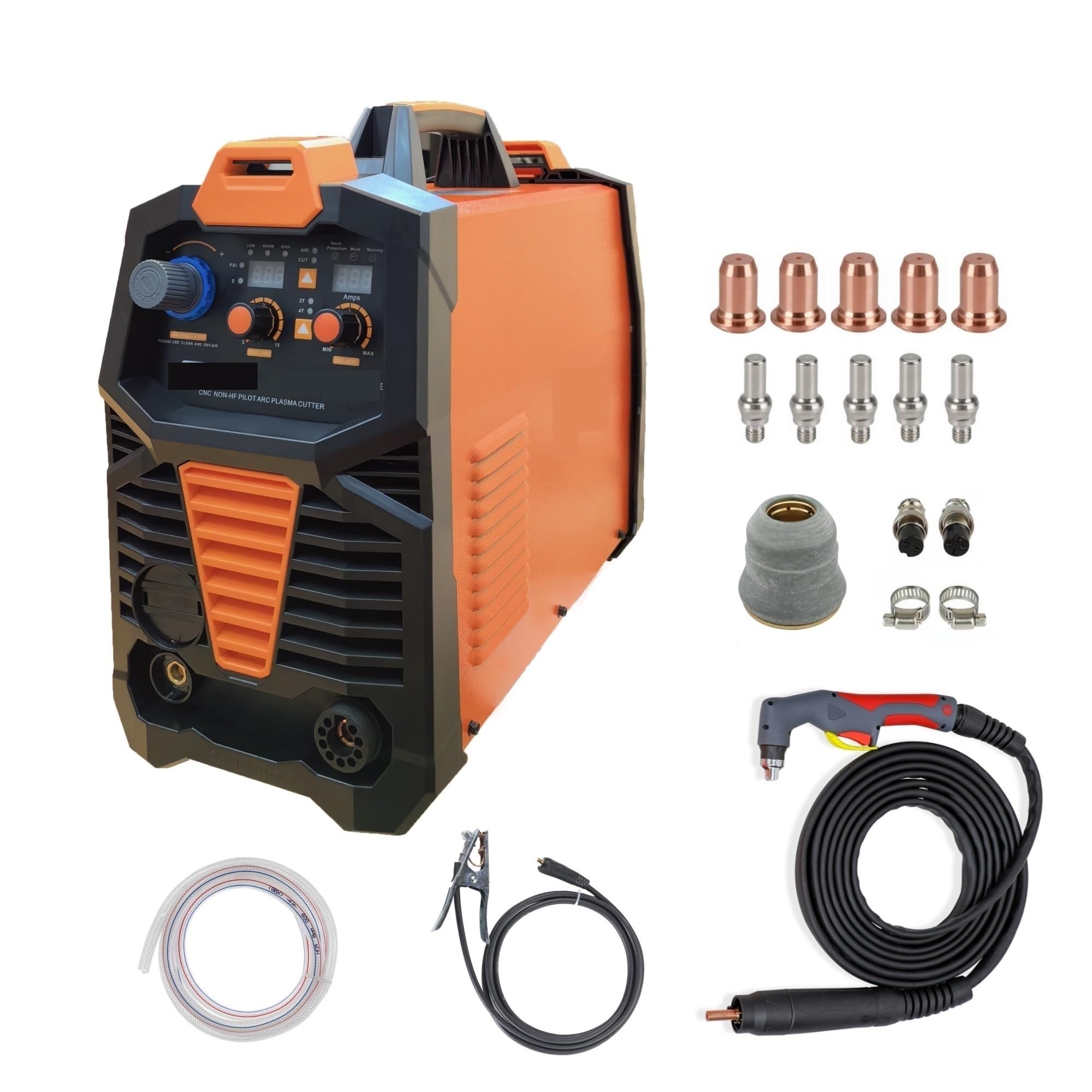 Découpeur Plasma, Machine de découpe Plasma CNC non HF Arc CUT80, 110/220 60A IGBT avec torche droite PT80/PTM80, coupe facile 25mm(CUT80-PT80)
