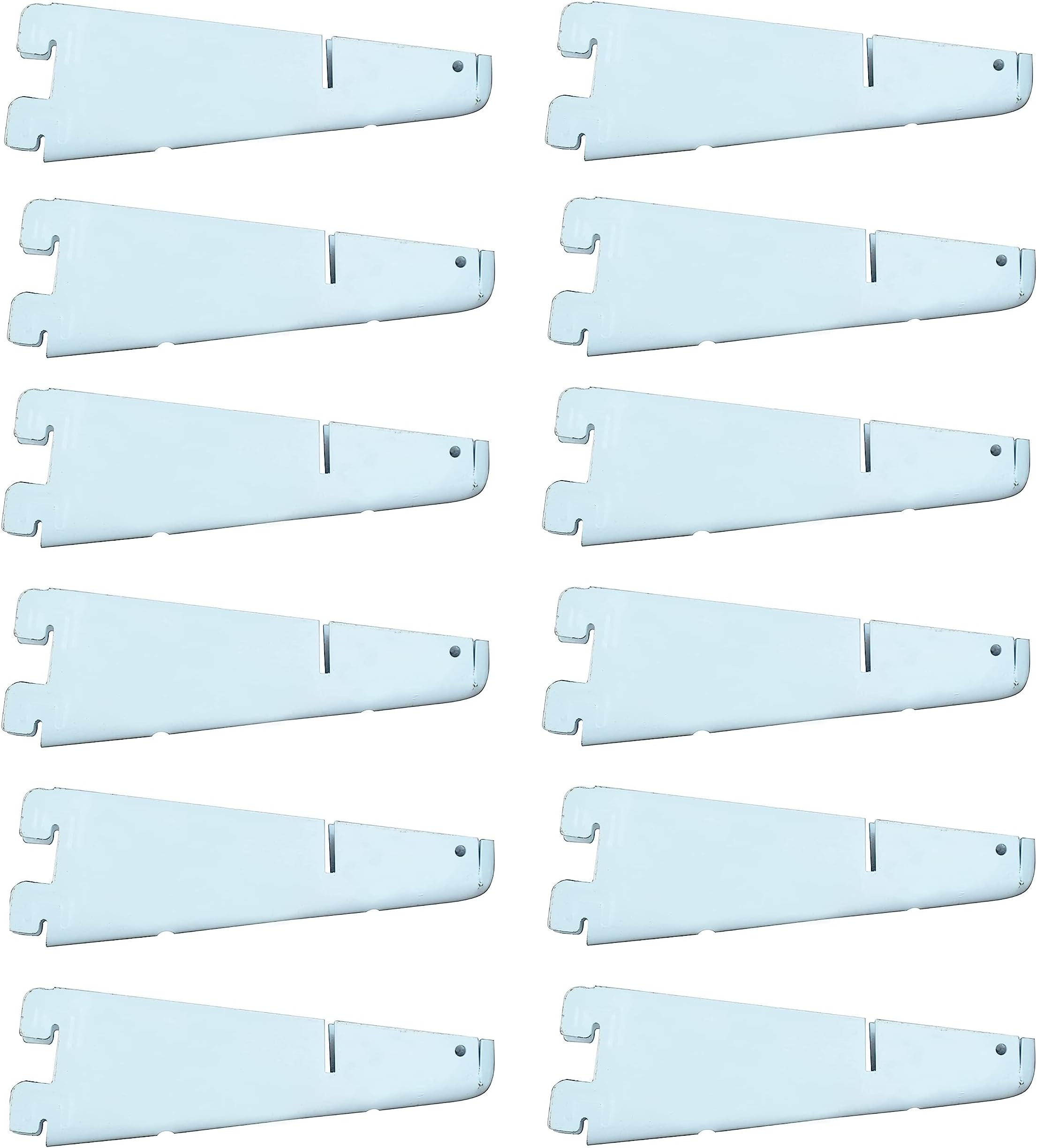 Shelf Brackets MS (Iron) Fix Plate (Code:- Sky SELF BKT, Size:- 11", Color- Ivory, Pack of 12 PCS)