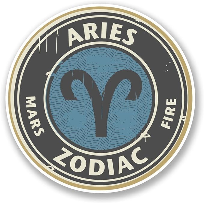 Aries Vinyl Sticker Decal Laptop Car Bumper Sticker Travel Luggage Car Sign Fun 5