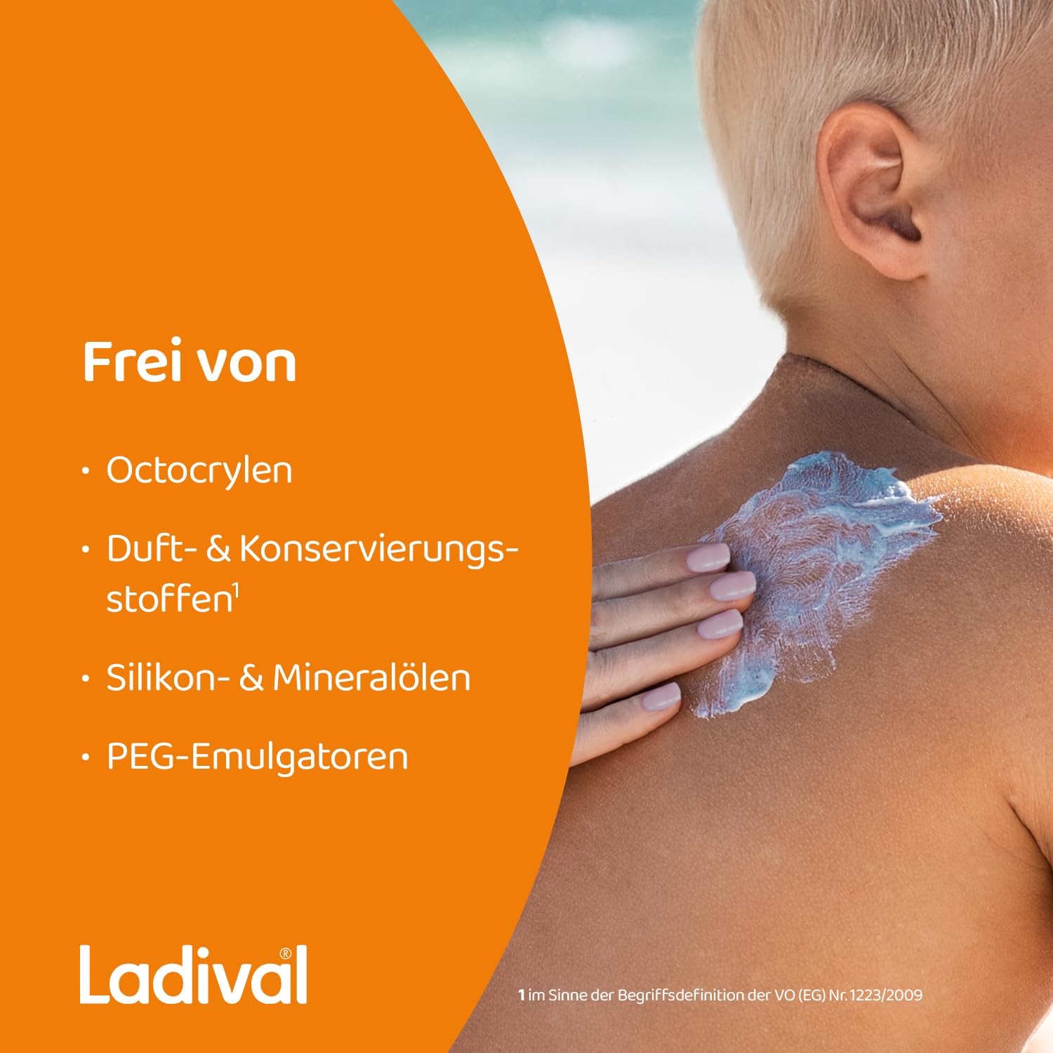 Ladival® Empfindliche Kinderhaut Sonnenschutz-Milch LSF 50+ für Kinder und Babys ab 6 Monaten, extra wasserfest, mit 4-fach Zellschutz, Sonnencreme 250ml