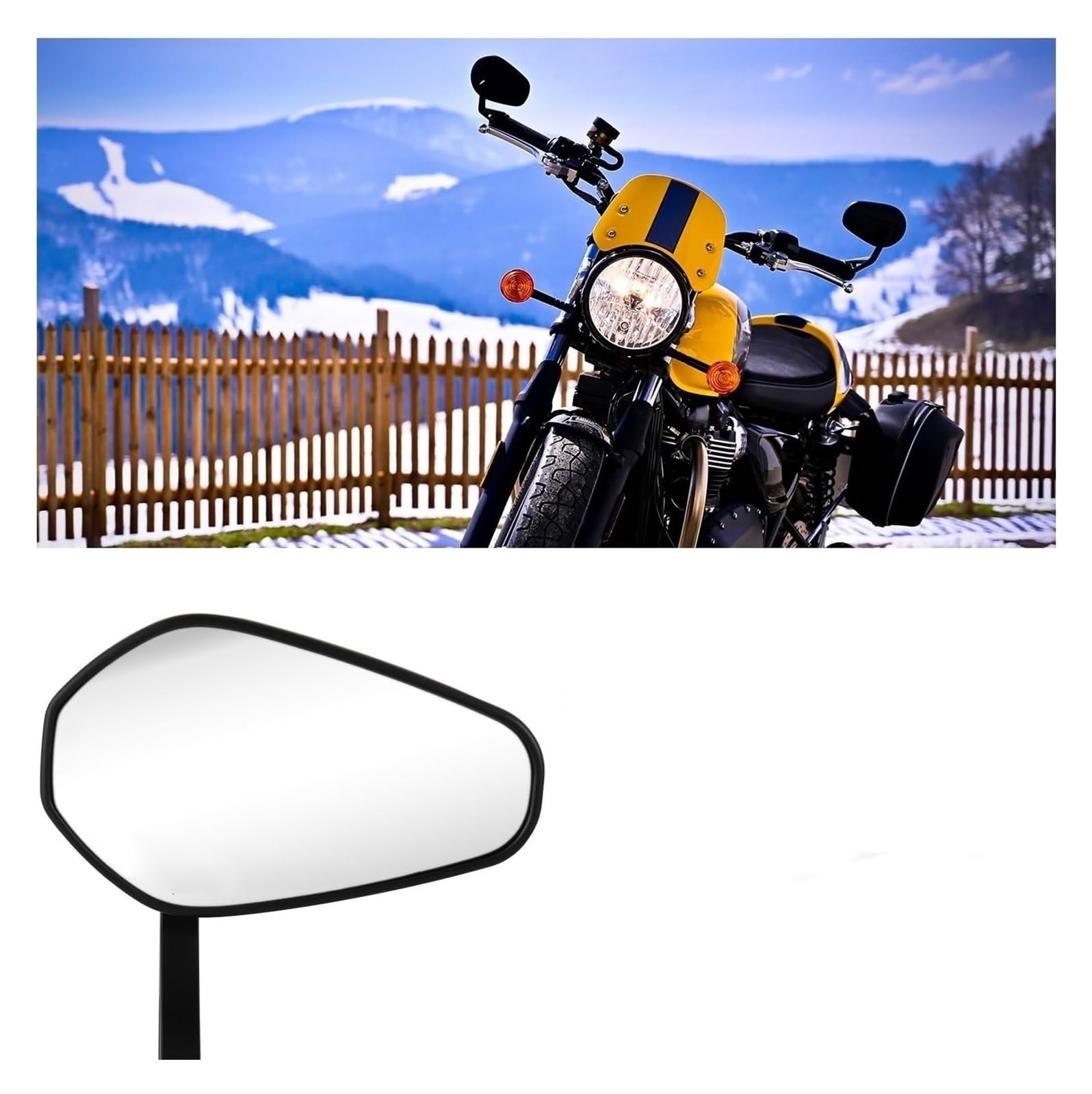 specchietto moto Per Kawasaki Da 7/8" O 1" Moto Scooter Retrovisori Specchietti Laterali Manubrio Estremità Ricambi Parafanghi