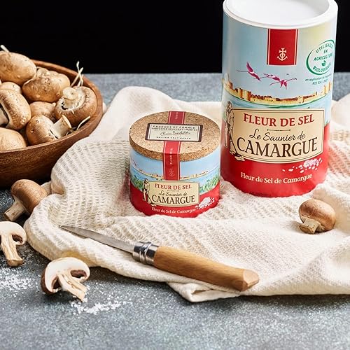 Miniatura 6 de Le Saunier De Camargue Fleur De Sel - Sal marina, recipiente de 35.27 onzas (2.2 lbs) (paquete de 2)
