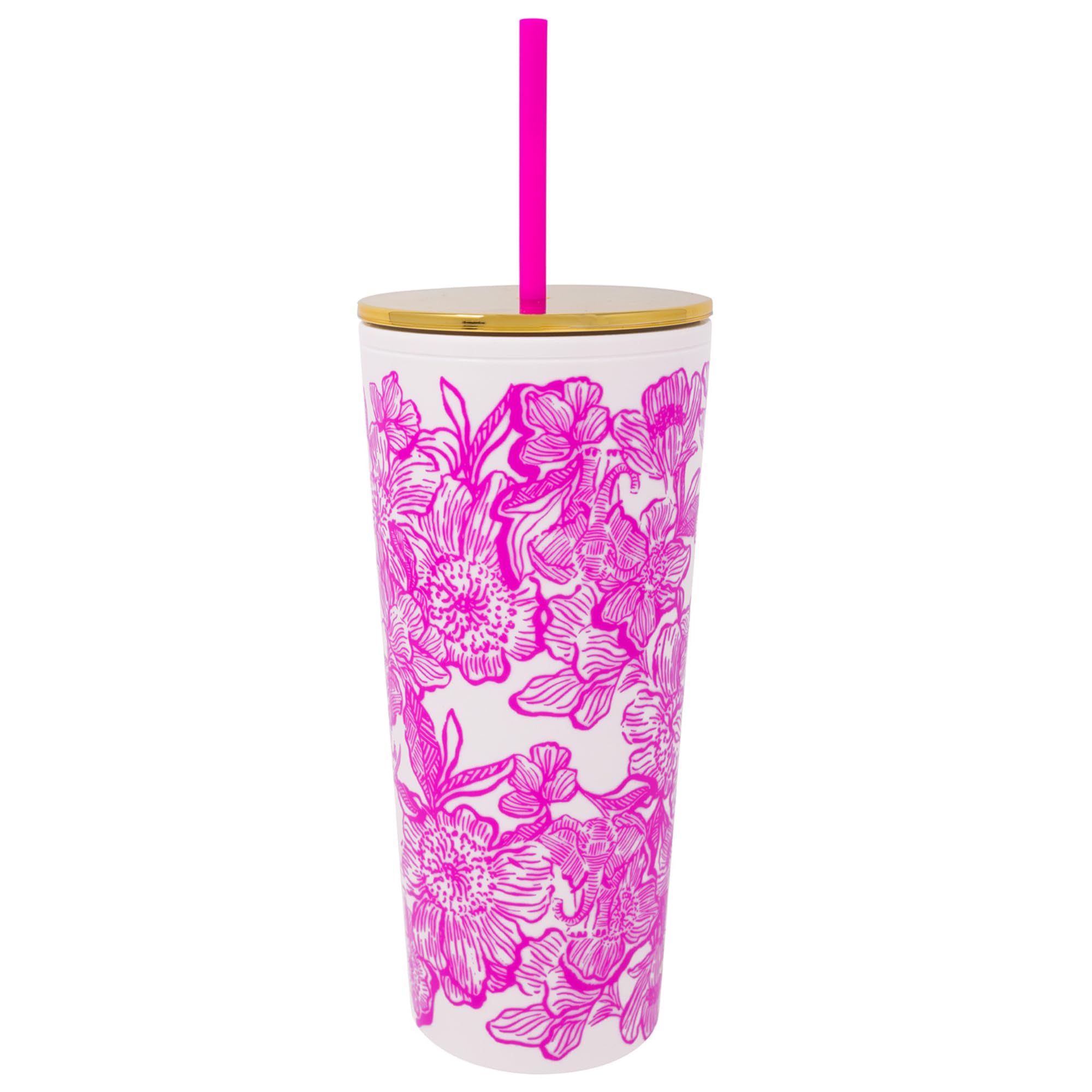 Amazon.com: Lilly Pulitzer 24 oz Acrylic Tumbler with Straw