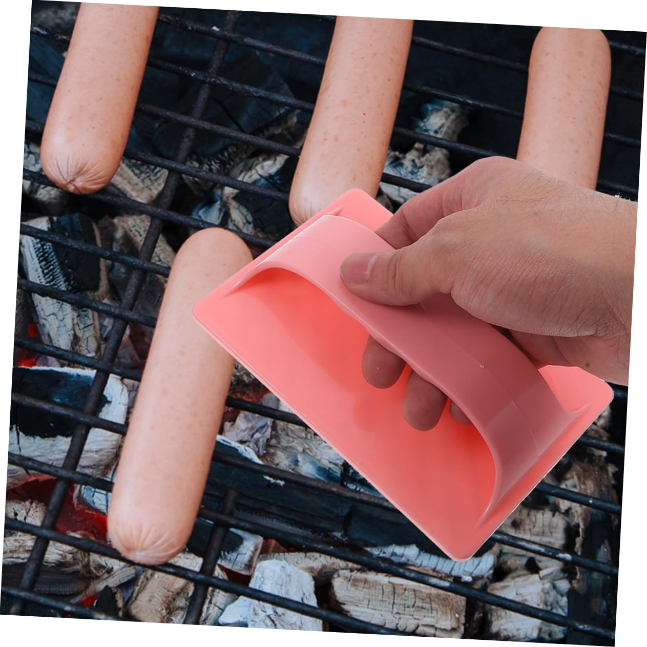 HEMOTON 5 Ensembles Outil De Coupe De Hot-Dog Saucisse Outil pour Trancher Les Hot-Dogs Ustensile De Cuisine Gadget De Cuisine Coupe-Hot-Dogs Outil De Trancheuse De Hot-Dogs 2 Pièces * 5