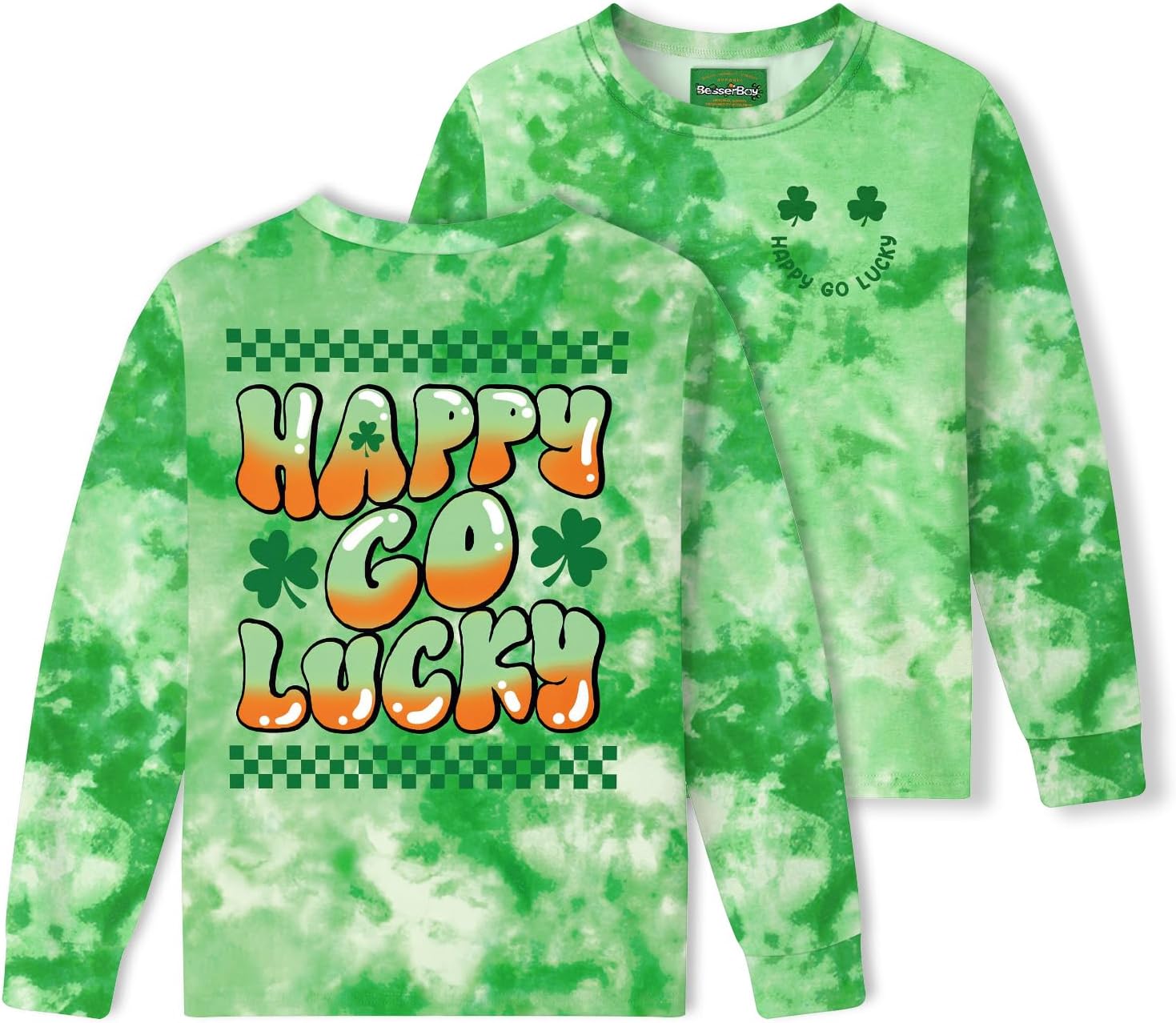 Unisex Kid's St.Patrick's Day Top Clover Print Irish Shamrock Funny Shirt 18M-14 Years
