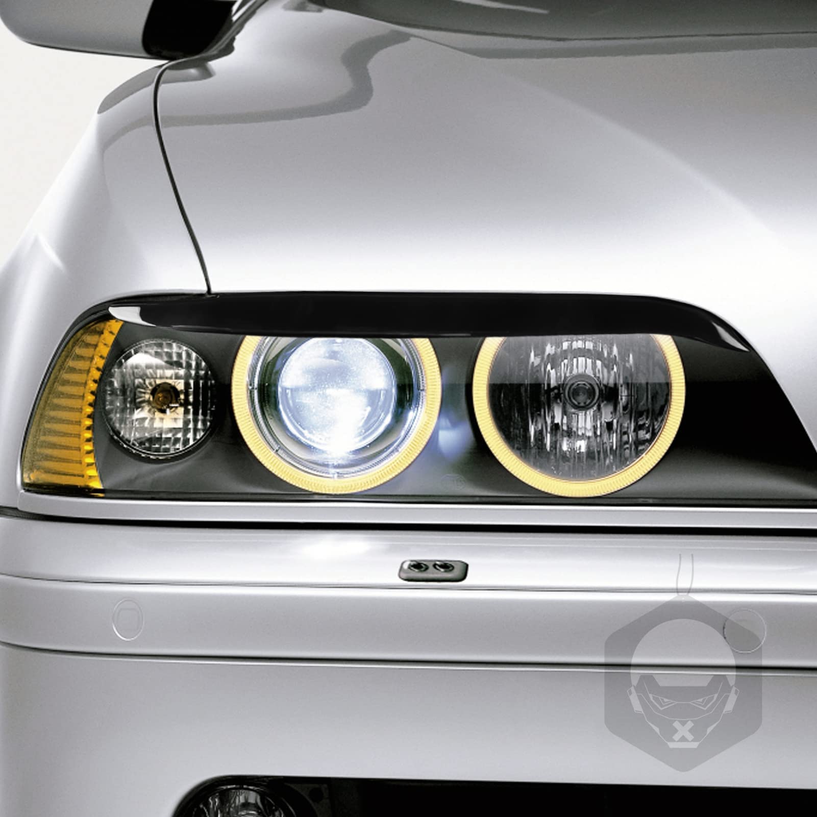 Autoscheinwerfer Augenbrauen,Für BMW E39 1997-2003,Scheinwerfer Lampe Aufkleber Augenlider Trim Cover