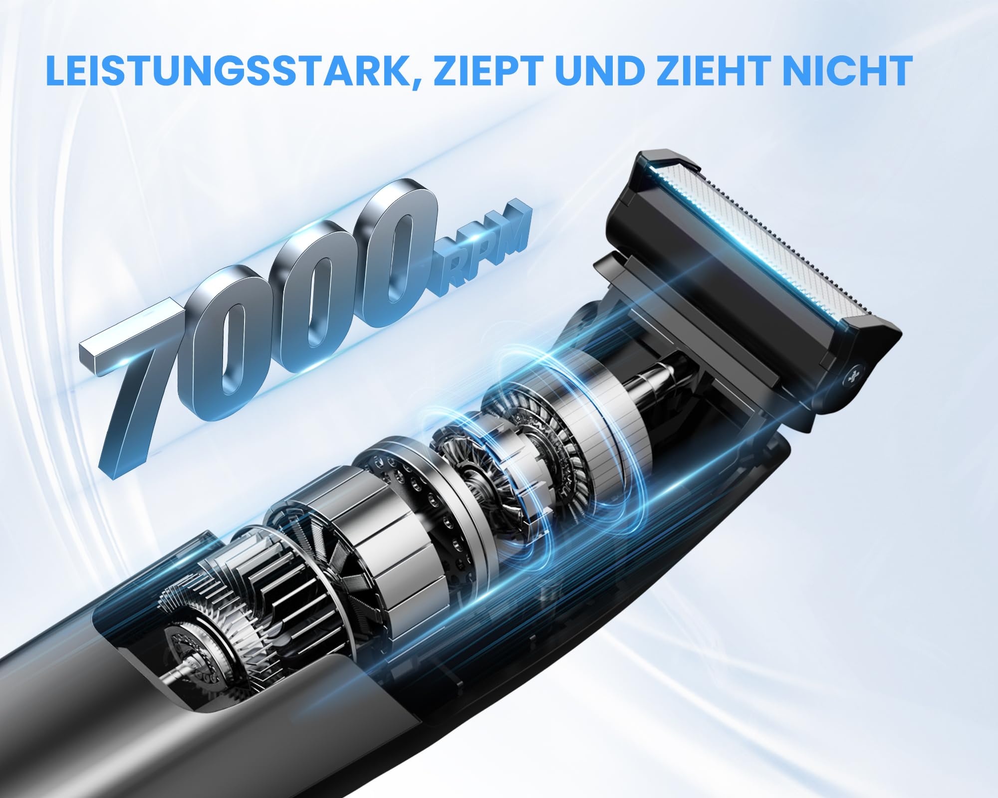 MAXGROOM 3-in-1 Körperrasierer Herren IPX6 Wasserdicht Nass Trocken Elektrischer Rasierer Trimmer Body Groomer