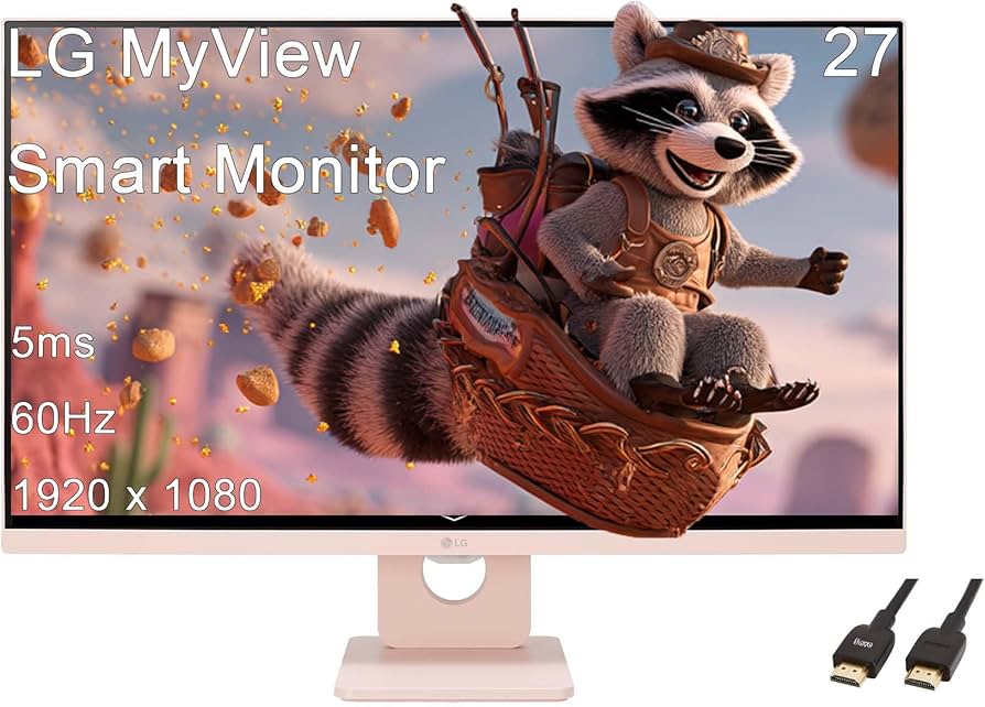 Amazon.com: LG 27 MyView Smart Monitor, FHD IPS, WebOS 23, Built