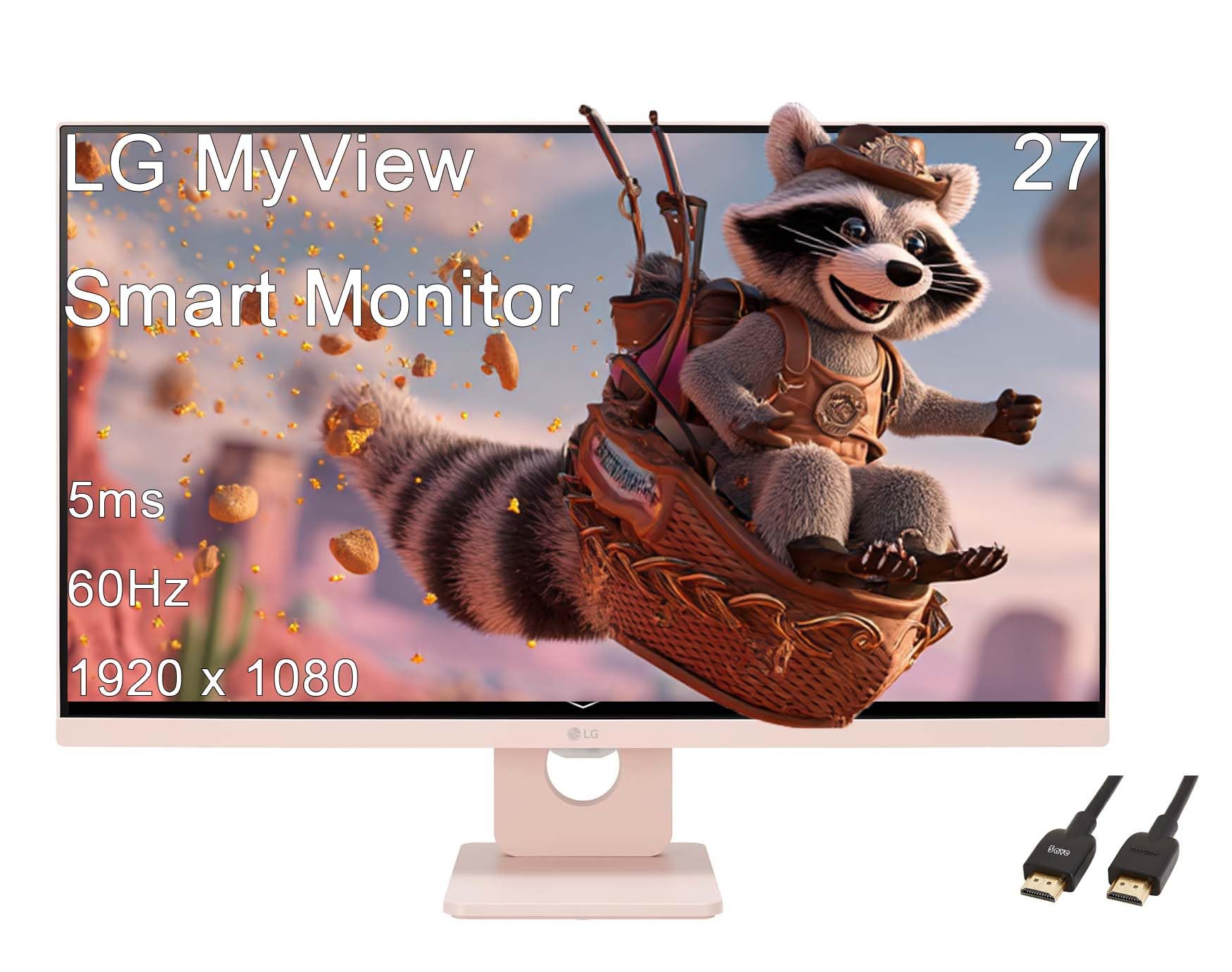 Amazon.com: LG 27 MyView Smart Monitor, FHD IPS, WebOS 23, Built