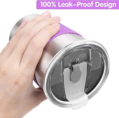 Miniatura 3 de Vasos de acero inoxidable para niños con pajitas y tapas, paquete de 6 vasos de 12 onzas a prueba de fugas, vasos irrompibles para niños pequeños,