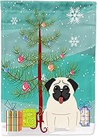 Vista 696 de Caroline's Treasures BB4243GF Bandera de jardín con texto en inglés «Merry Christmas» con texto en inglés «Merry Christmas», bandera decorativa