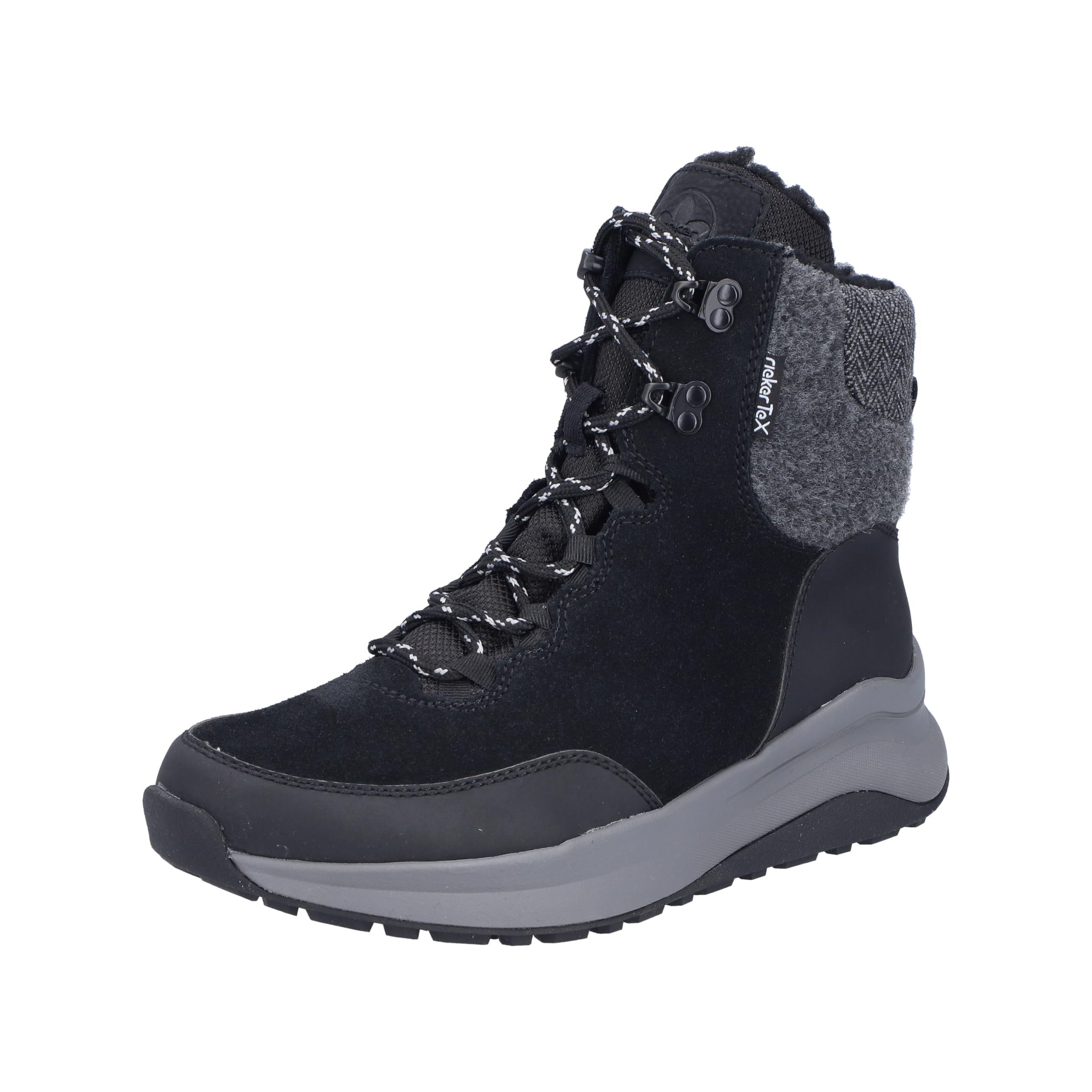 Rieker Women's Z0926 Lace-Up Boots, Black, 41 EU, Black, 7.5 UK