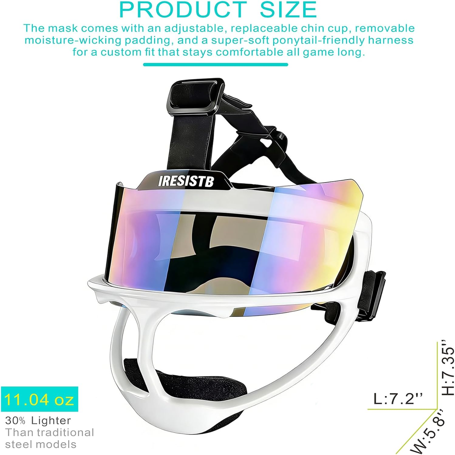 Magnesium Alloy Softball Face Mask - Ultra Lightweight, UV Protective & Eye Shield for Fastpitch