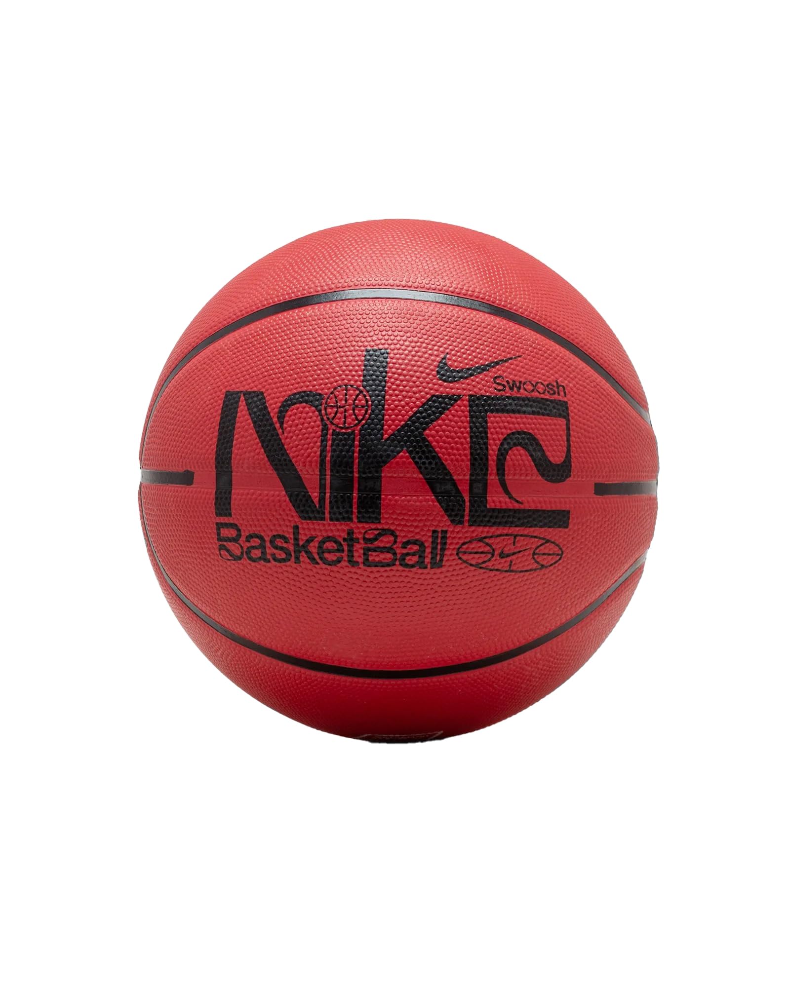 Nike Everyday Playground N.100.4371.656.07 8P Graphic Rubber Basketball in Game University Red/Black/University Red, Size: 7