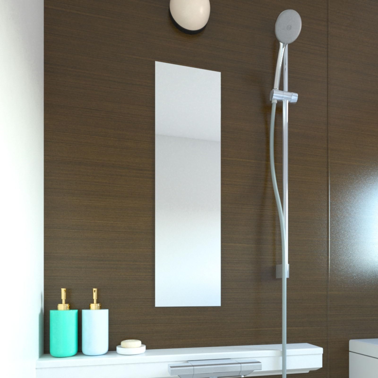 Amazon.co.jp: 鏡の販売.com 浴室鏡 お風呂鏡 横250ミリ×縦900ミリ DIY