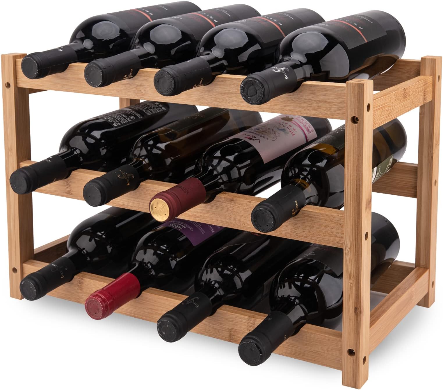 Hardware Resources WR30MP Wine Lattice Rack, Hard Maple