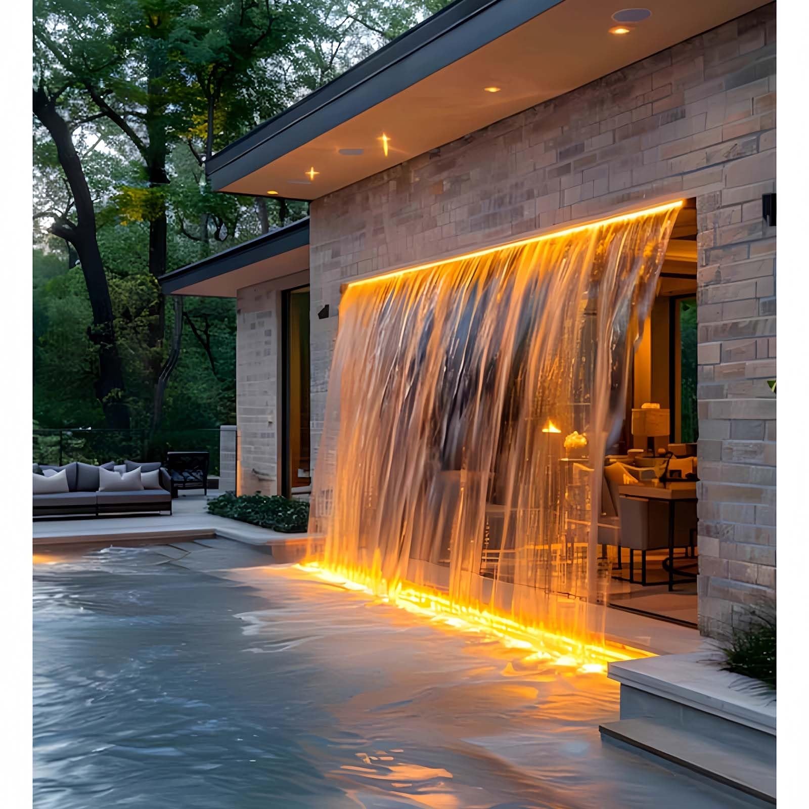 Luces LED Bañadoras De Pared Para Exteriores: Foco LED Rectangular Impermeable IP65, Foco Empotrable En Suelo De 24 V; Ideal Para Iglesias, Publicidad, Patios Y Jardines(Yellow,24W(24V))