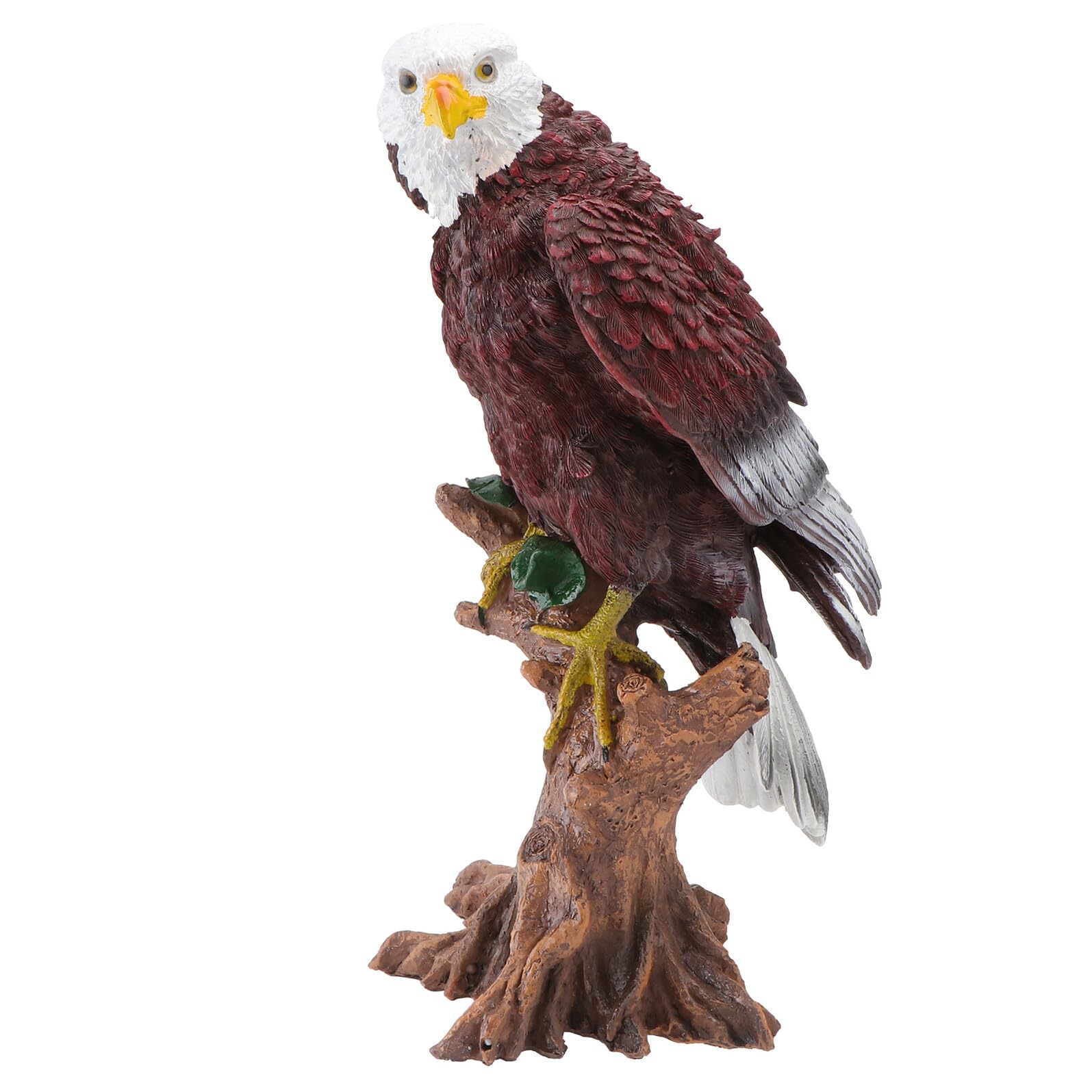 Toyvian Aquila Decorativa Ornamento Originale Marrone Scultura in Resina Riproduzione Realistica per Decorazioni Casa e Giardino per Appassionati di Giardinaggio