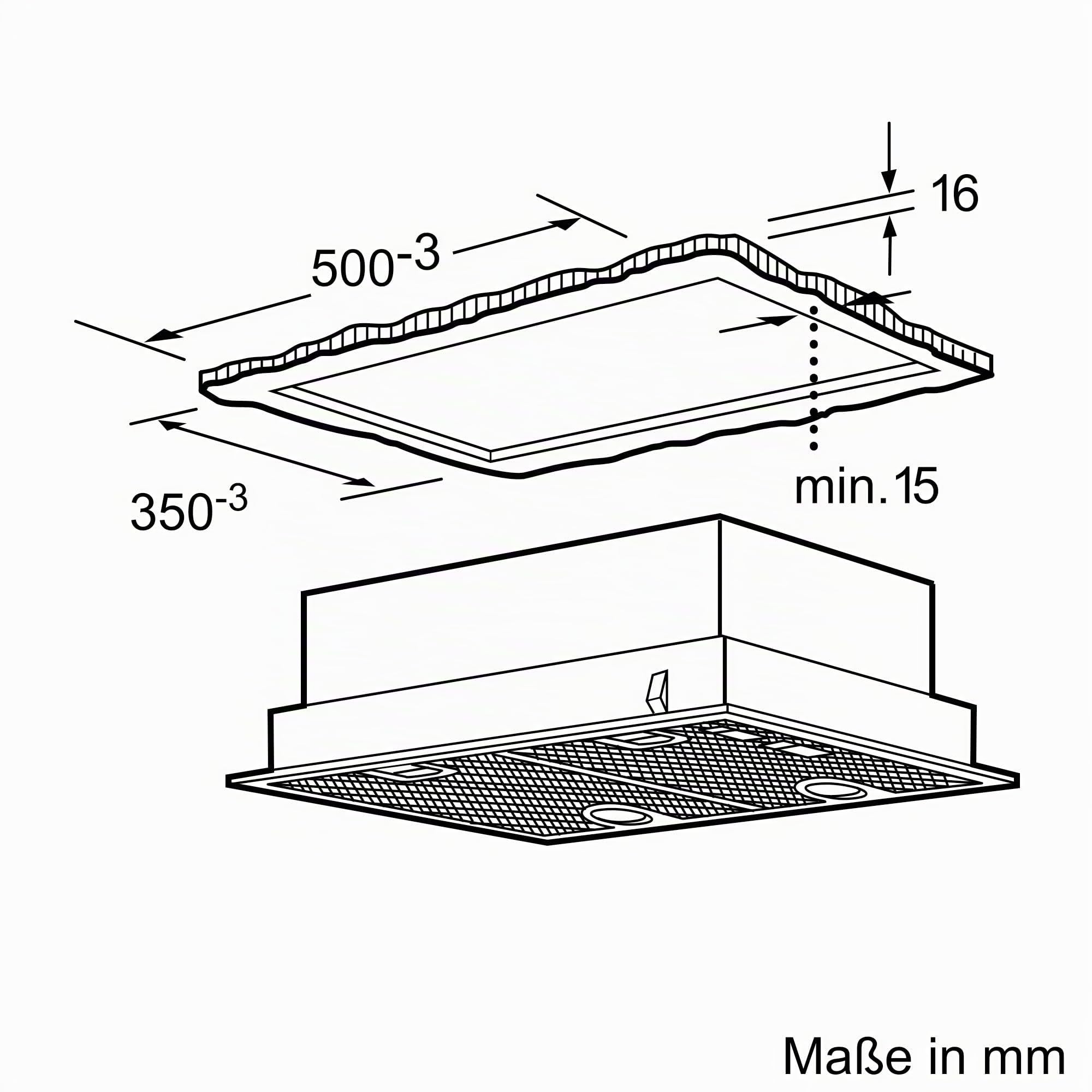 Siemens LB55565 iQ300 Dunstabzugshaube / Extrem Leise / LED-Beleuchtung