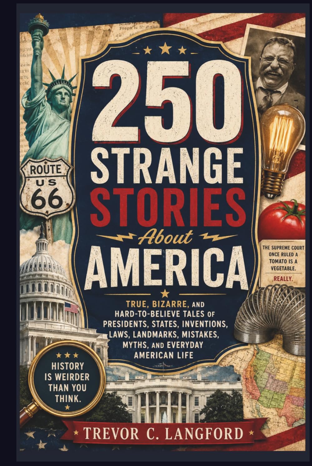 250 Strange Stories About America: True, Bizarre, and Hard-to-Believe Tales of Presidents, States, Inventions, Laws, Landmarks, Mistakes, Myths, and ... American Life (The America at 250 Collection)
