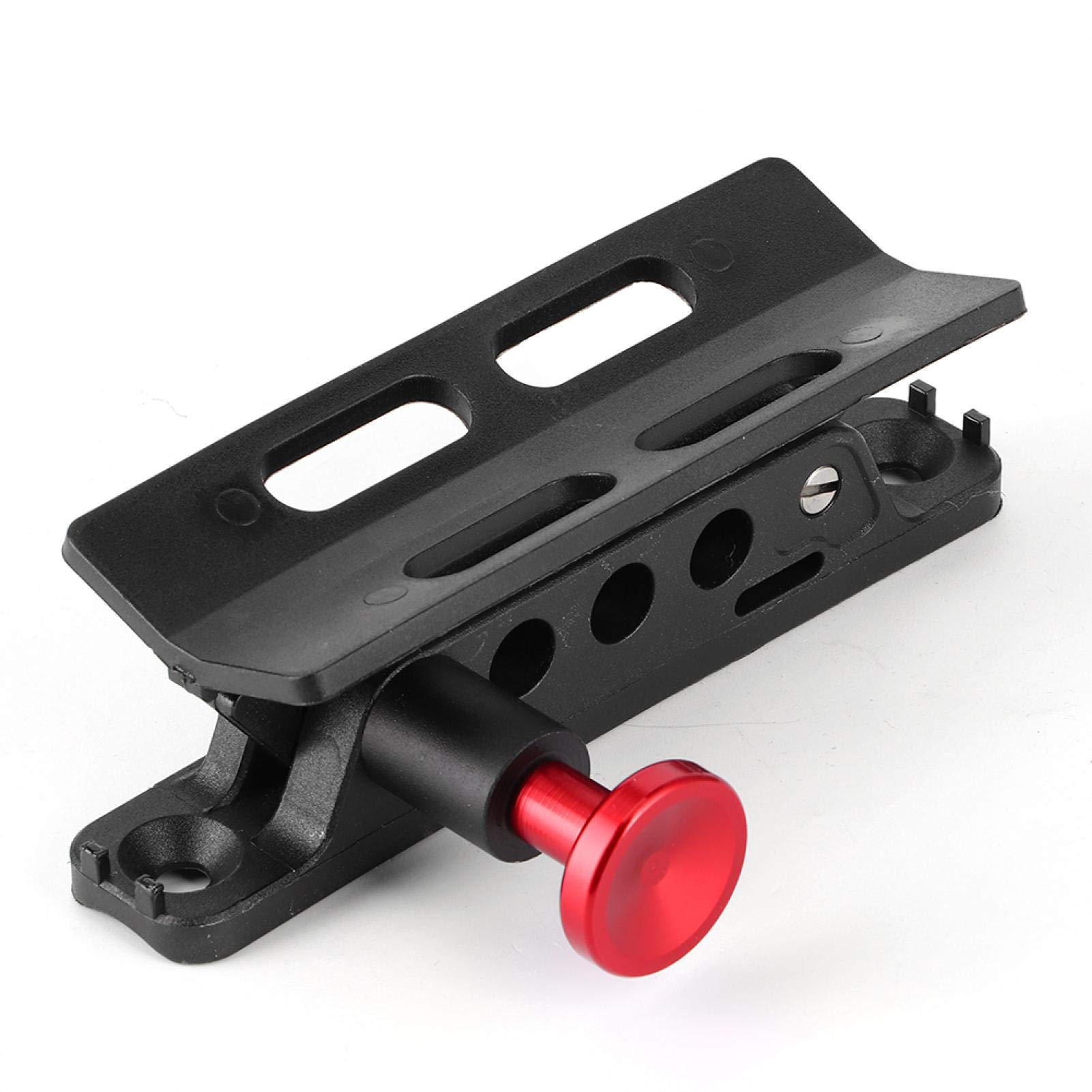 Terisass Supporto per estintore per Veicolo Supporto Universale Regolabile per Roll Bar Portabottiglie per estintore Supporto per estintore a sgancio rapido per Sport/JK/Sahara(Rosso)