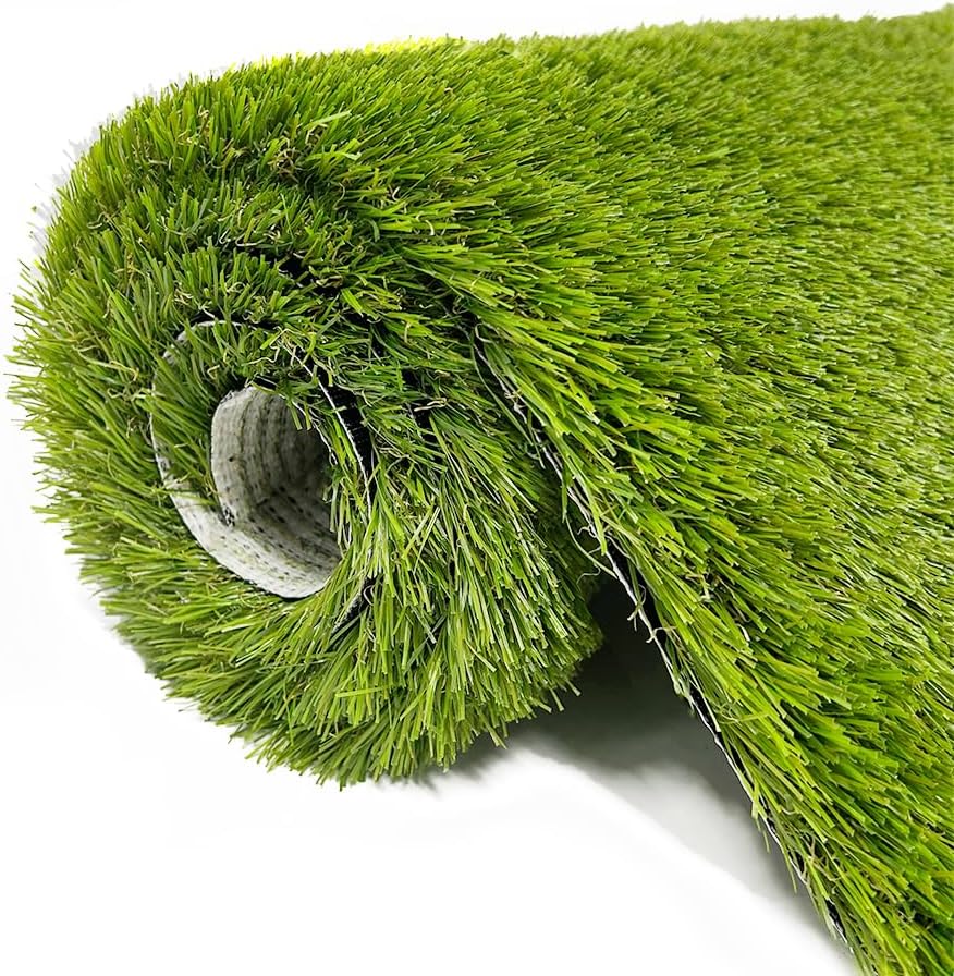 Artificial Grass Rug 3FT×5FT, High Density Synthetic Turf | Pet Kid Safe Non-Shedding UV Resistant, Fast-Draining Fake Grass for Outdoor Garden Patio Wedding Christmas Decoration